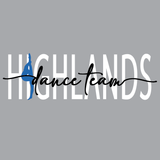 Highlands Dance Team (dancer silhouette) Apparel (toddler/infant)