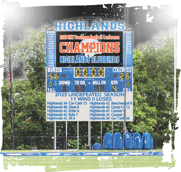 Highlands Freshman Football Champions Apparel