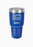 Highlands Sports Blue Stainless Steel Etched Tumbler