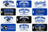 Highlands Volleyball Bag Tag