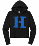 Highlands H Distressed Graphic Cropped Hoodie