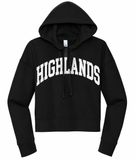 Highlands Graphic Cropped Hoodie