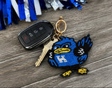 Bluebird Seed Bead Bag Charms