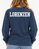 Highlands Garment-Dyed Sport Team Number/Name Long Sleeve Tshirt (Comfort Colors)