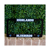 Highlands Bluebirds Custom/Personalized License Plate Surround