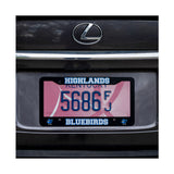 Highlands Bluebirds Custom/Personalized License Plate Surround