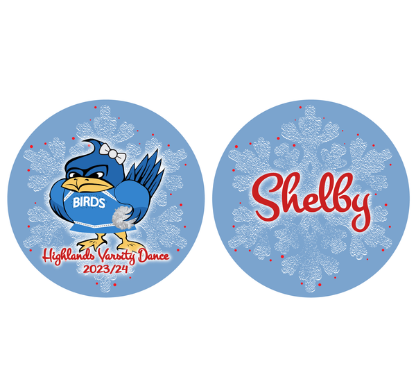 Personalized Highlands Varsity Dance Team Ornaments