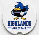 Highlands Volleyball Car Coasters (Set of 2)