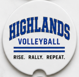 Highlands Volleyball Car Coasters (Set of 2)