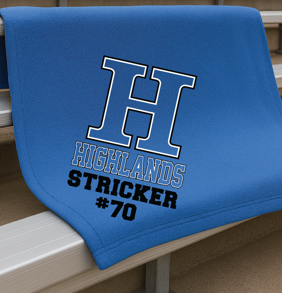 Highlands Football Sweatshirt Blanket