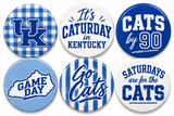 University of Kentucky Game Day Button | Football Tailgate Pin (7 Designs|3 sizes)