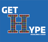 Highlands Cheer GET HYPE Apparel (kilt H design)