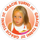 21st Birthday Sorority Girl Party Stickers