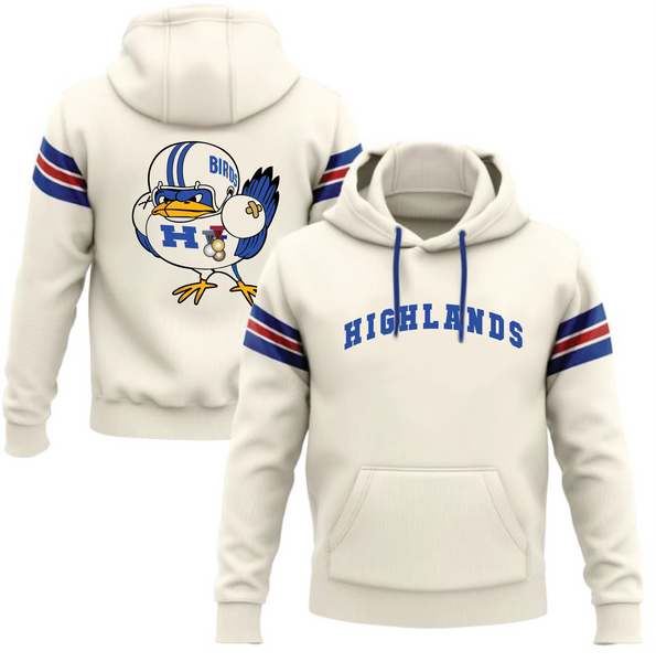 2025 Highlands Football Spiritwear - Striped Hoodie
