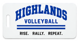 Highlands Volleyball Bag Tag