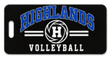 Highlands Volleyball Bag Tag