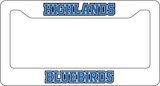 Highlands Bluebirds Custom/Personalized License Plate Surround