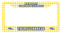 Newport Central Catholic License Plate Surround