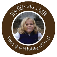 21st Birthday Sorority Girl Party Stickers