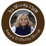 21st Birthday Sorority Girl Party Stickers
