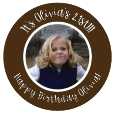 21st Birthday Sorority Girl Party Stickers