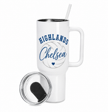 Volleyball 40 oz Handled Hydro Tumbler with Handle