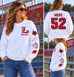 Custom Athlete Sweatshirt | Personalized UofL Hoodie & Crewneck