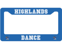 Highlands Dance License Plate Surround