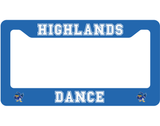 Highlands Dance License Plate Surround