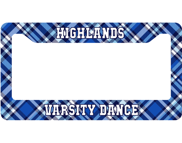 Highlands Dance License Plate Surround