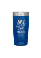 Highlands Sports Blue Stainless Steel Etched Tumbler