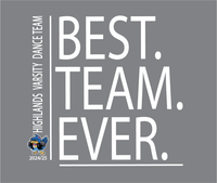 Highlands Dance Best Team Ever Crop T-shirt