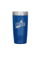 Highlands Sports Blue Stainless Steel Etched Tumbler