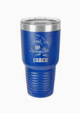 Highlands Sports Blue Stainless Steel Etched Tumbler