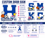 Personalized Sports Door Sign | Tada Custom Creations
