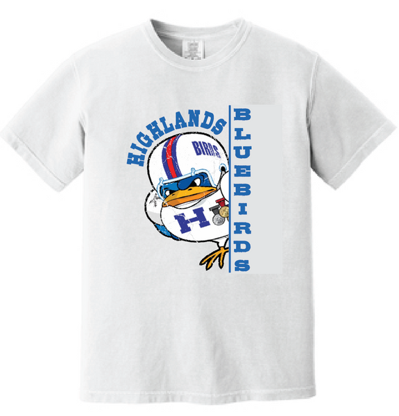 Football Bird Highlands Bluebirds T-shirt