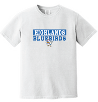 Highlands Bluebirds with Football Bird T-shirt