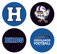 Football Car Coasters (Set of 2)