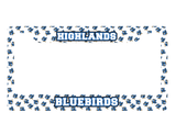 Highlands Bluebirds Custom/Personalized License Plate Surround