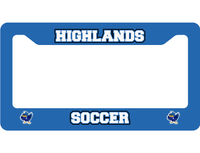 Fall Sports License Plate Surround