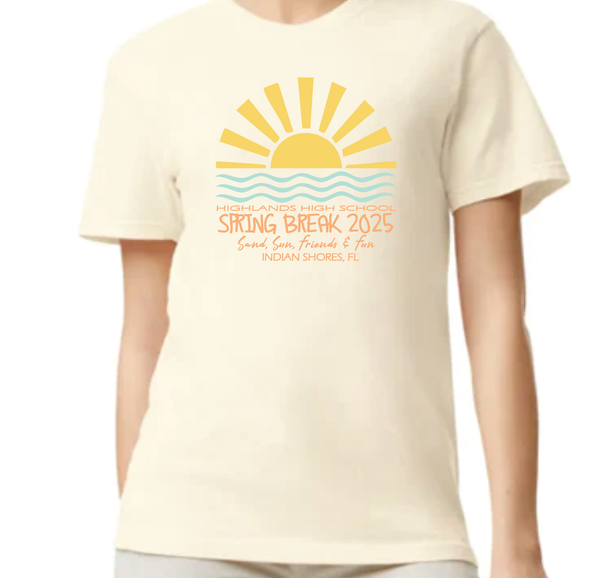 2025 Spring Break T-shirts/Tanks/Hoodies - Sun and Water