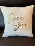 Sorority Gold Throw Pillow