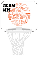 Personalized Mini Basketball Hoop