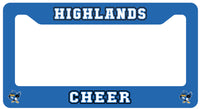 Cheer License Plate Surrounds