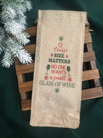 Holiday Wine Bags