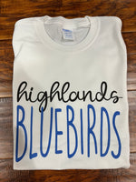 Highlands Bluebirds T-shirt