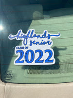 Class of 2022 Window Clings