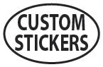 Custom Oval Stickers