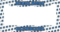 Highlands Bluebirds Custom/Personalized License Plate Surround