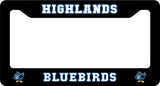 Highlands Bluebirds Custom/Personalized License Plate Surround